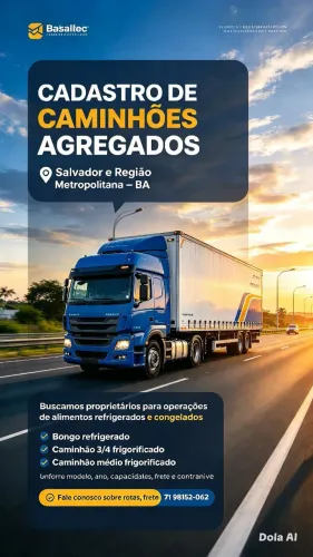 Agregamos Caminhões refrigerado
