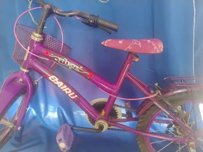 Essa bicicleta é o modelo Cairu Flowers