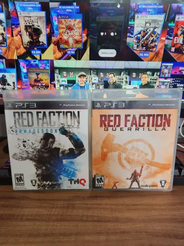 Kit 2 jogos Red Faction usados ps3