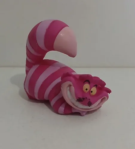 BONECO MINIATURA ALICE NO PAIS DAS MARAVILHAS GATO RISONHO CHESHIRE ORIGINAL DISNEY