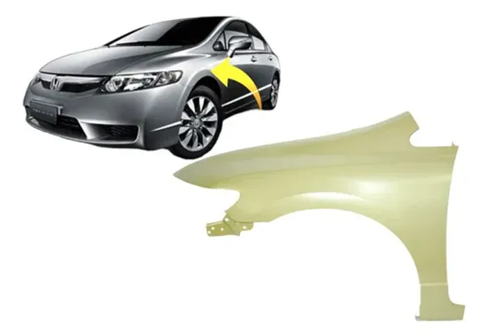 Paralama Civic 2007 2008 2009 2010 2011 New Honda L Esquerdo