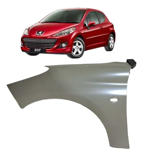 Para-lama Esquerdo Peugeot 207 2008 2009 2010 2011 Com Furo Esquerdo Motorista
