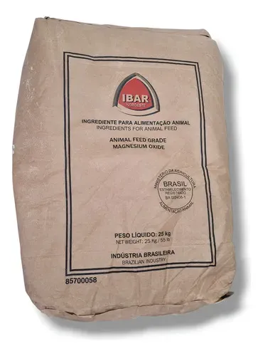 Óxido De Magnésio Alimentação Nutrição Animal Ibar 25kg