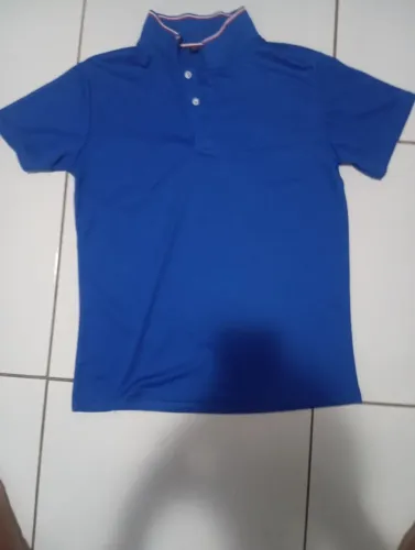 Camisa polo azul tamanho m nova