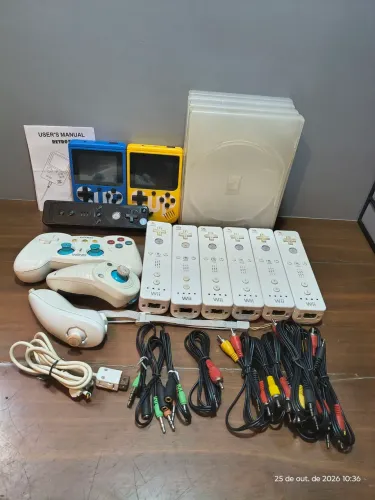 Wii controles e itens - leia anúncio