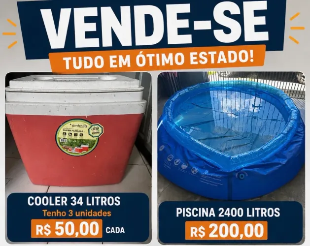 Cooler e piscina