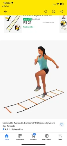 Escada de Agilidade Treino Aeróbico em casa