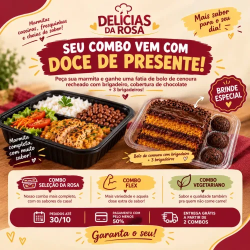 Marmitas Caseiras Congeladas 350g | Delícias da Rosa