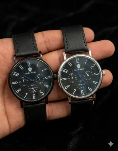 RELÓGIO MASCULINO MINIMALISTA EM COURO