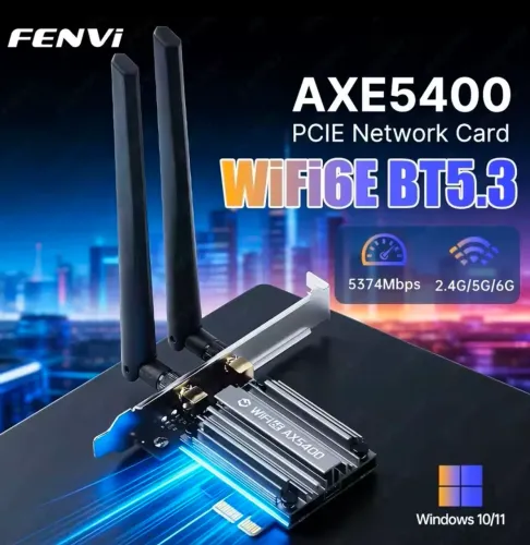 Antena Wifi PCIe Fenvi Ax5400 wi-fi 6 Bluetooth 5.3