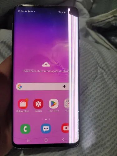 Samsung s10 tela quebrada