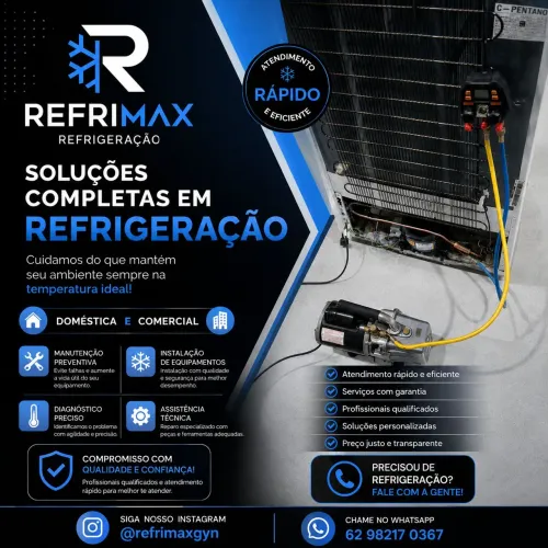 Conserto e manutenção em refrigeração
