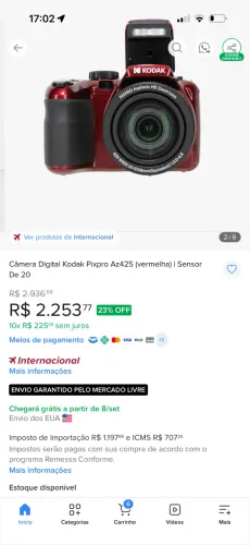 Câmera fotográfica