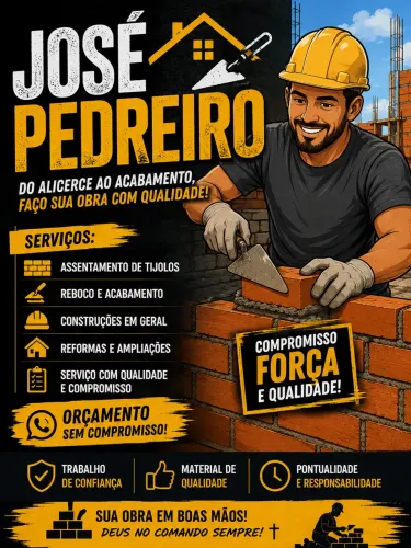 Pedreiro disponível