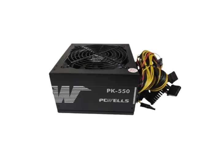 Fonte Gamer Atx 550w Pcwells Pk-550 Nova C/ Nota Fiscal