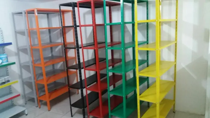 Estante de ferro cinza 6 bandejas novas pronta entrega