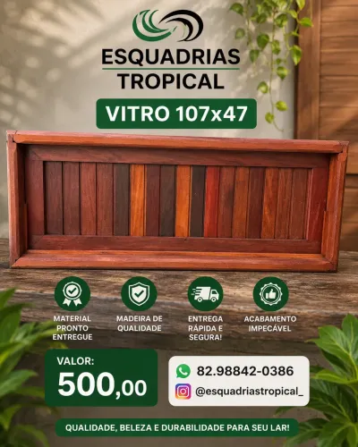PORTAS, VITRO E JANELAS