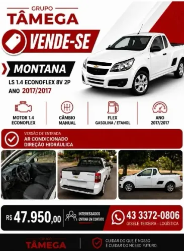 Chevrolet Montana LS 1.4 Econoflex 8V 2P 2017