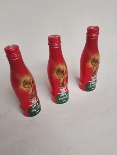 Garrafa de Coca Cola da copa de 2014 vazia 3 unidades 