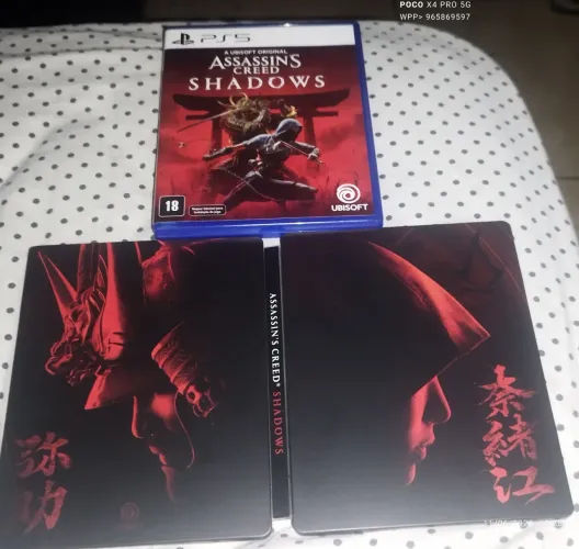 Jogo de PS5 e Steelbock Assassins Creed Shadows