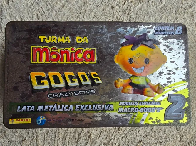 TURMA DA MÔNICA GOGOS CRAZY BONES 2 - LATA METÁLICA EXCLUSIVA, CONTÉM 8 MODELOS