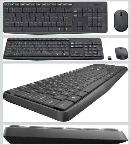 Teclado e mouse Logitech sem fio 