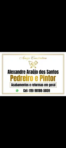 Pedreiro e pinturas
