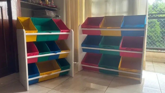 Organizador de Brinquedos Infantil - Colorido