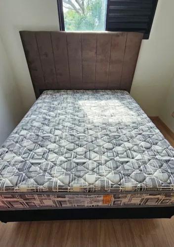 CAMA BOX CASAL COLCHÃO MOLAS ENSACADAS