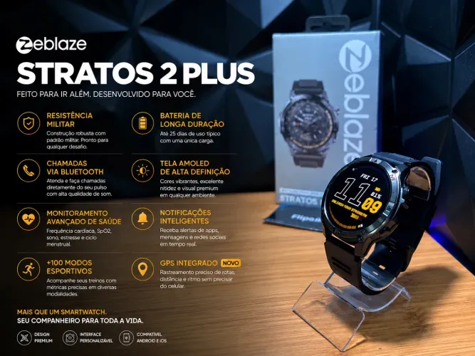 Zeblaze Stratos 2 Plus GPS(Garantia e lacrado)