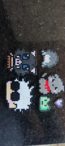 Chaveiro/Imã anime hama perler beads