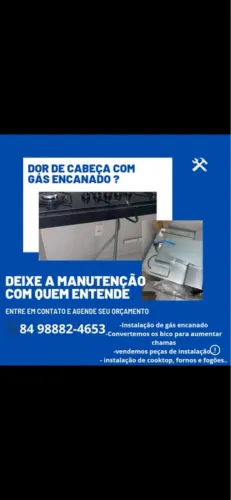 Instalação de fogões é cooktop gás encanado em apartamentos e casas