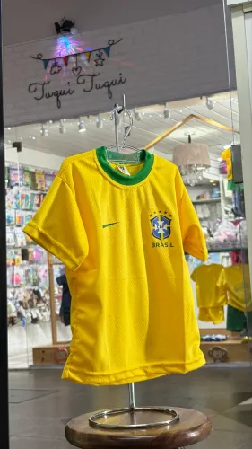Camisa Brasil Infantil Amarela
