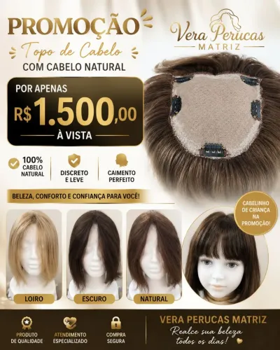 TOPO feminino cabelo natural 