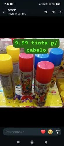 Spray tintavp cabelo