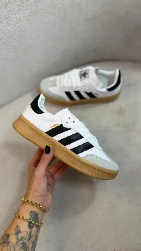 Tênis Adidas Samba Premium 02 cadarços Cor: Branco Unissex Disponível 34 ao 43 (Foto Real)