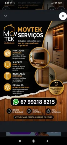 Montador de móveis e serviços 