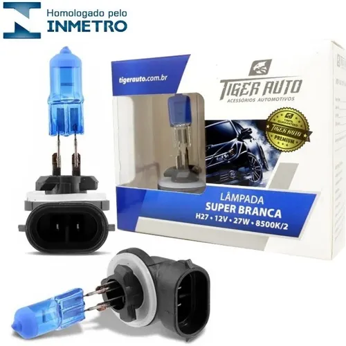 Lãmpada Super Branca H27 P/ Farol De Milha Tucson Veloster Sonic Spin Onix Prisma Cobalt