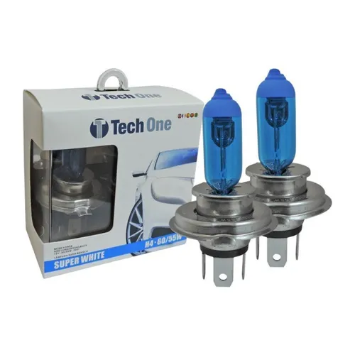 SB H4 - Par Lampada Super Branca H4 8500k Tipo Xenon 12v 55w