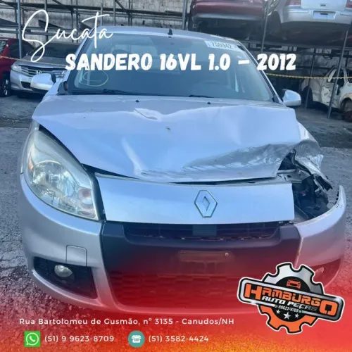 Sucata Sandero 2012 1.0 em peças