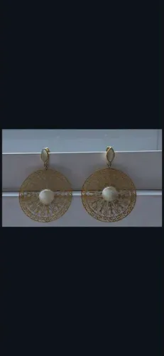 Brinco Redondo Dourado Grande