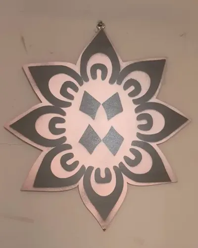 Decoração  quadro flor desconstrução estampa única artesanal.