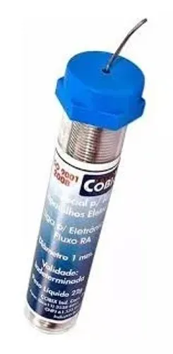 Tubo de Solda de Estanho 1.0MM 63X37 22G (Azul) Cobix