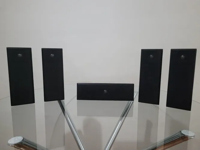 Conjunto 5 Caixas Acústicas Bookshelf Originais Samsung 3 Vias 120W