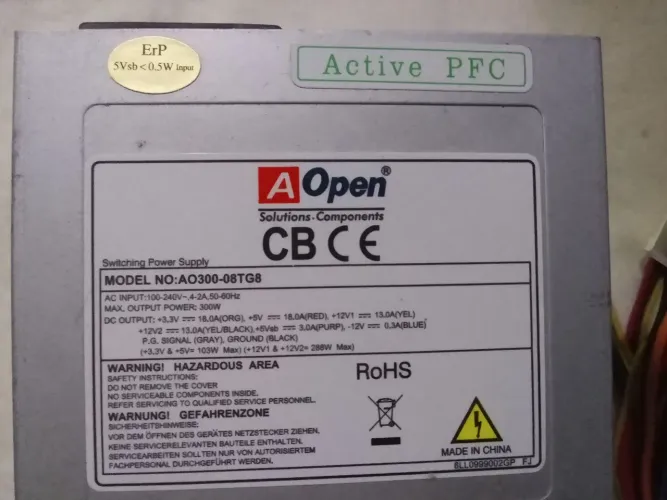 Fonte para PC Dell Open Autovolt de 100 a 240V
