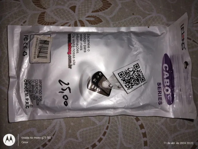 Cabo de Fibra Óptica 2m Lelong cabo Rca áudio e vídeo 