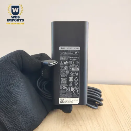 Fonte Notebook Compatível Dell Tipo C 65W 20V 3,25A