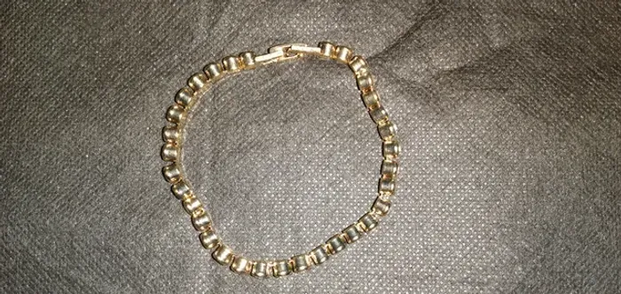 pulseira com zirconias banhada ouro