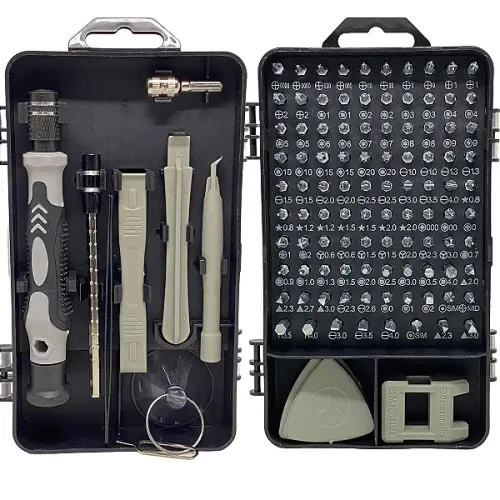  Jogo de Chave Ferramenta Reparo Celular Multi Uso Kit com 115 Peças 