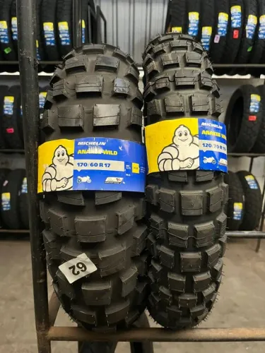 Par de Pneu Michelin Anakee Wild 170/60-17 e 120/70-19 Bmw GS1200 1250/Tiger1200/Ktm 1290